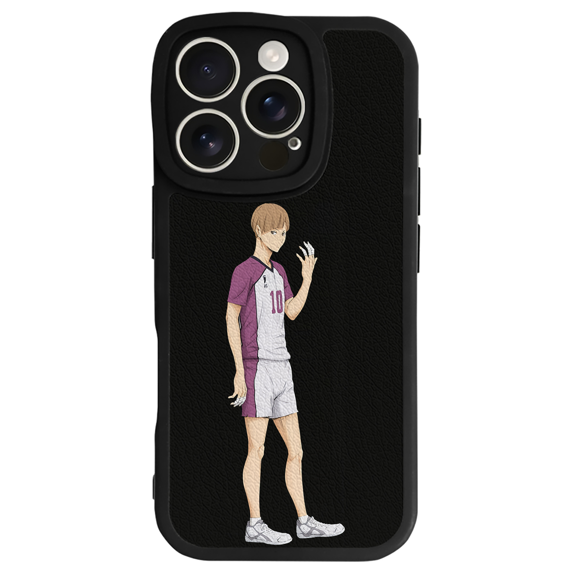 （画像用） ハイキュー!! Haikyu!! 【iPhone 16シリーズ対応】シリコンスマホケース（レザー調） 材質：シリコン
